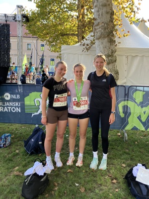 Naši dijaki na Ljubljanskem maratonu